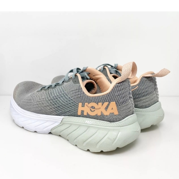 Hoka One One Womens Mach 3 1106480 LSF Gray Running Shoes Sneakers Size 8 - Picture 6 of 11